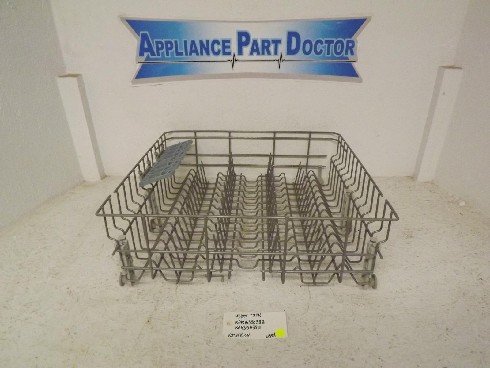 Whirlpool Dishwasher WPW10350382 W10350382 Upper Rack Used Whirlpool Dishwasher WPW10350382 W10350382 Upper Rack Used